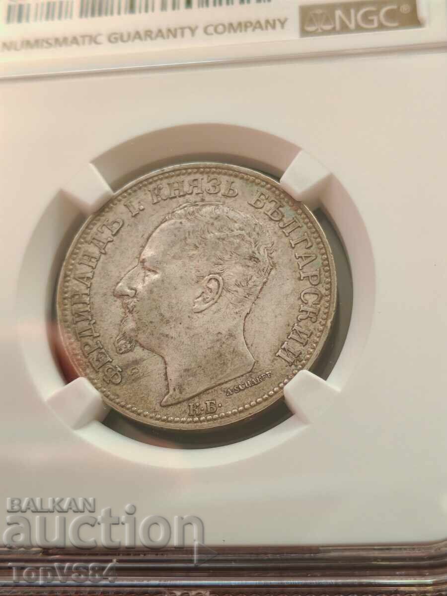 Licitație 2 Leva 1891 NGC AU 53