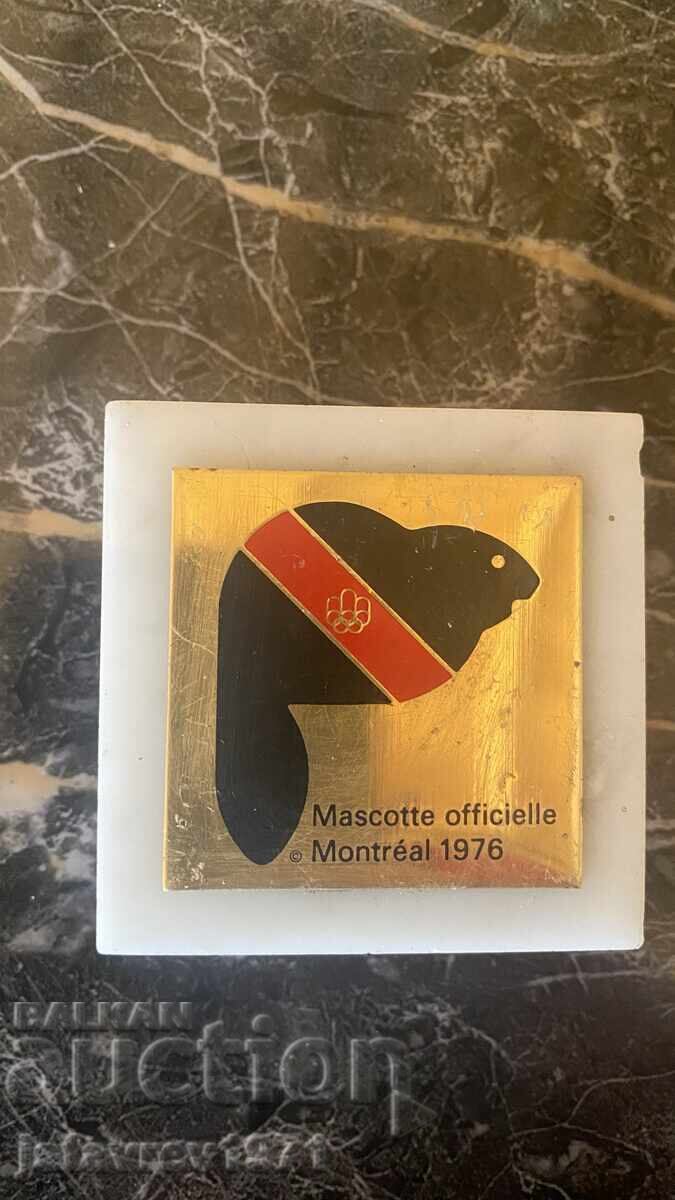 Рядко златно преспапие Монреал 1976