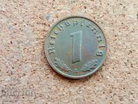 Γερμανία 1 πφένιγκ, 1938 μ.Χ