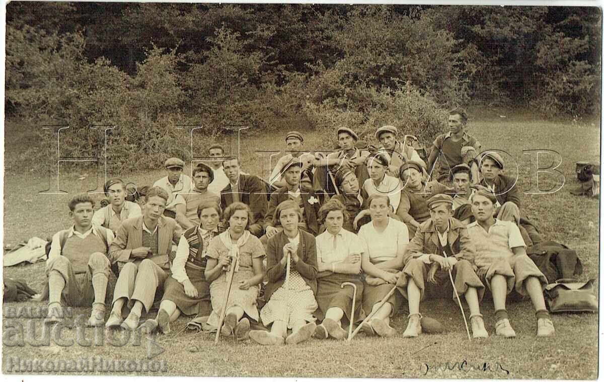 VECHE FOTOGRAFIE GABROVO BICHKINYA TINERI ÎN EXCURSIE J469