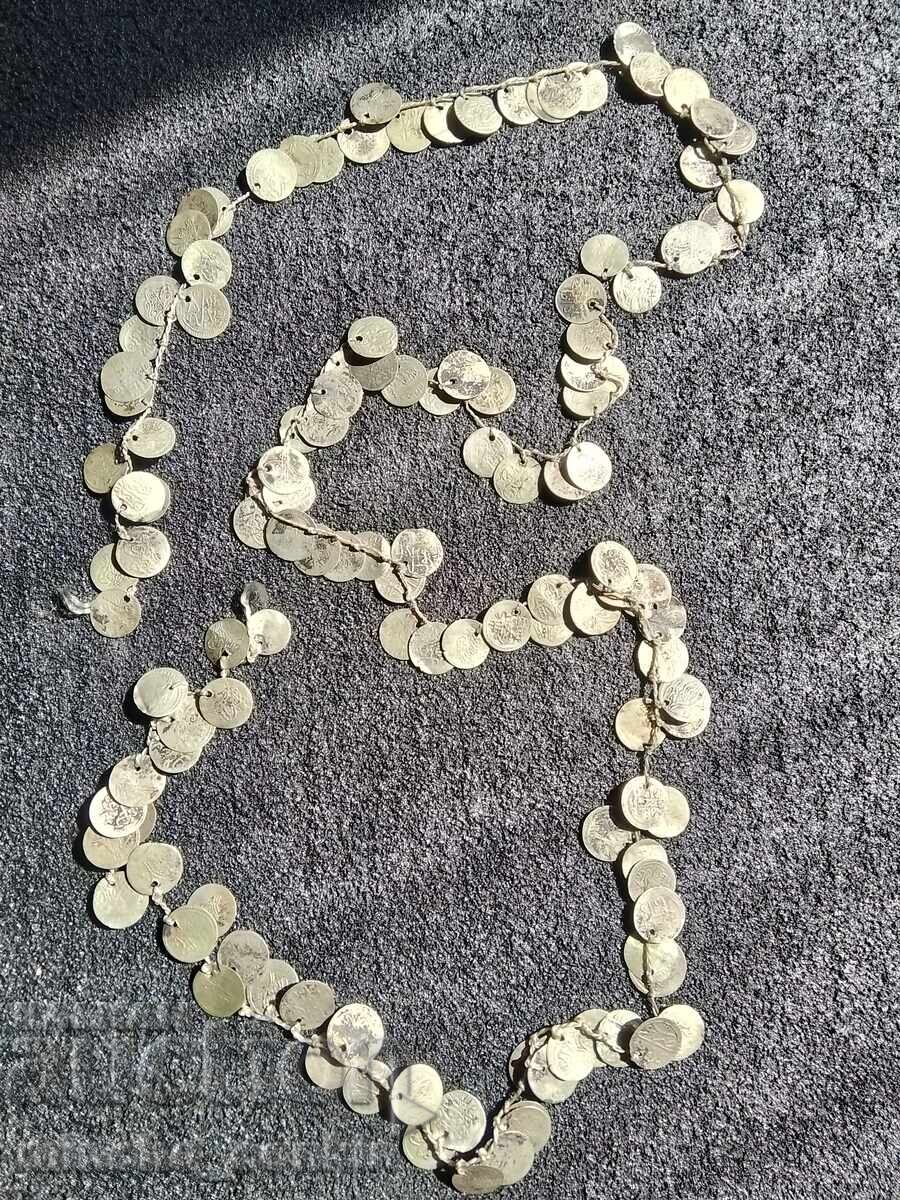 Revival jewelry necklace silver Ottoman coins Revival jewelry necklace silver Ottoman coins