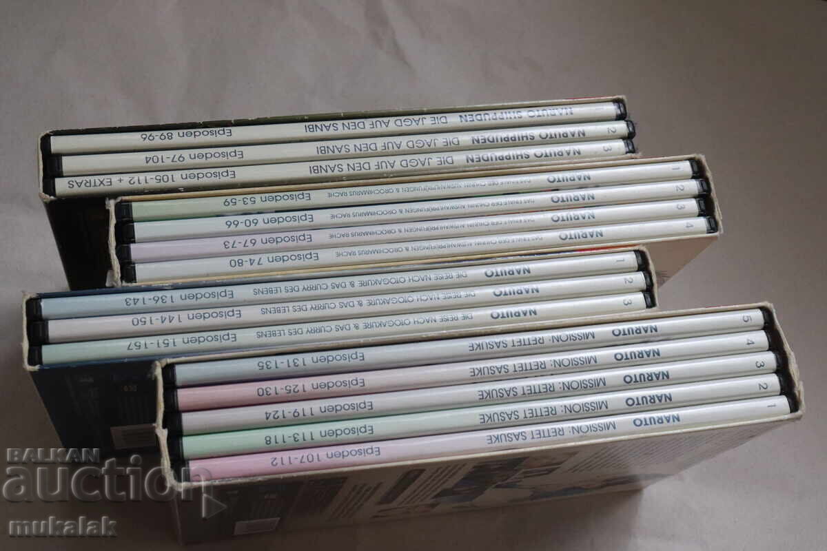 NARUTO CD DVD VIDEO ΔΙΣΚΟΣ ΑΝΙΜΕ ΤΑΙΝΙΑ ΚΙΝΟΥΜΕΝΩΝ ΣΧΕΔΙΩΝ ΣΕΤ 15 ΤΕΜ με τιμή € 60.00 | 117.35 BGN