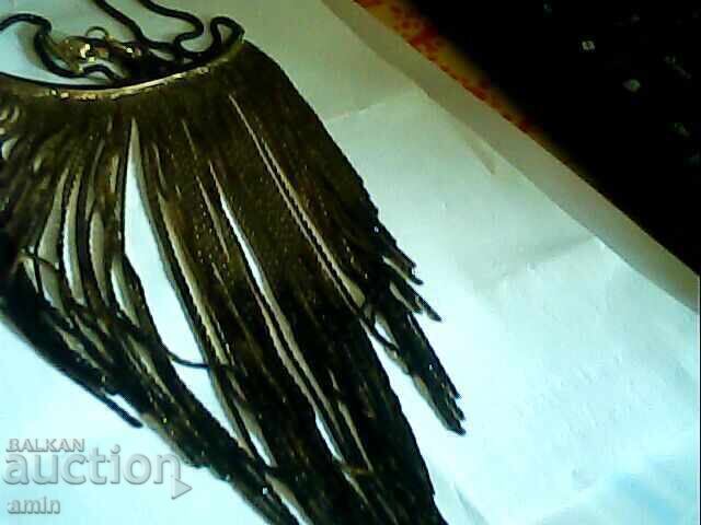 Beautiful necklace for traditional costume, gold plated - 6
