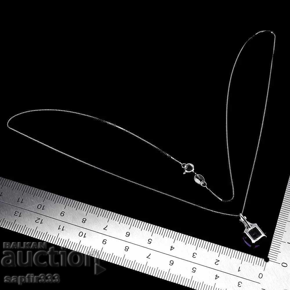 Auction MAGICAL SILVER NECKLACE WITH NATURAL URUGUAYAN AMETHYST Auction MAGICAL SILVER NECKLACE WITH NATURAL URUGUAYAN AMETHYST