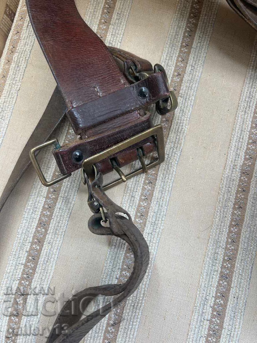 Стар военен колан Униформа - 6