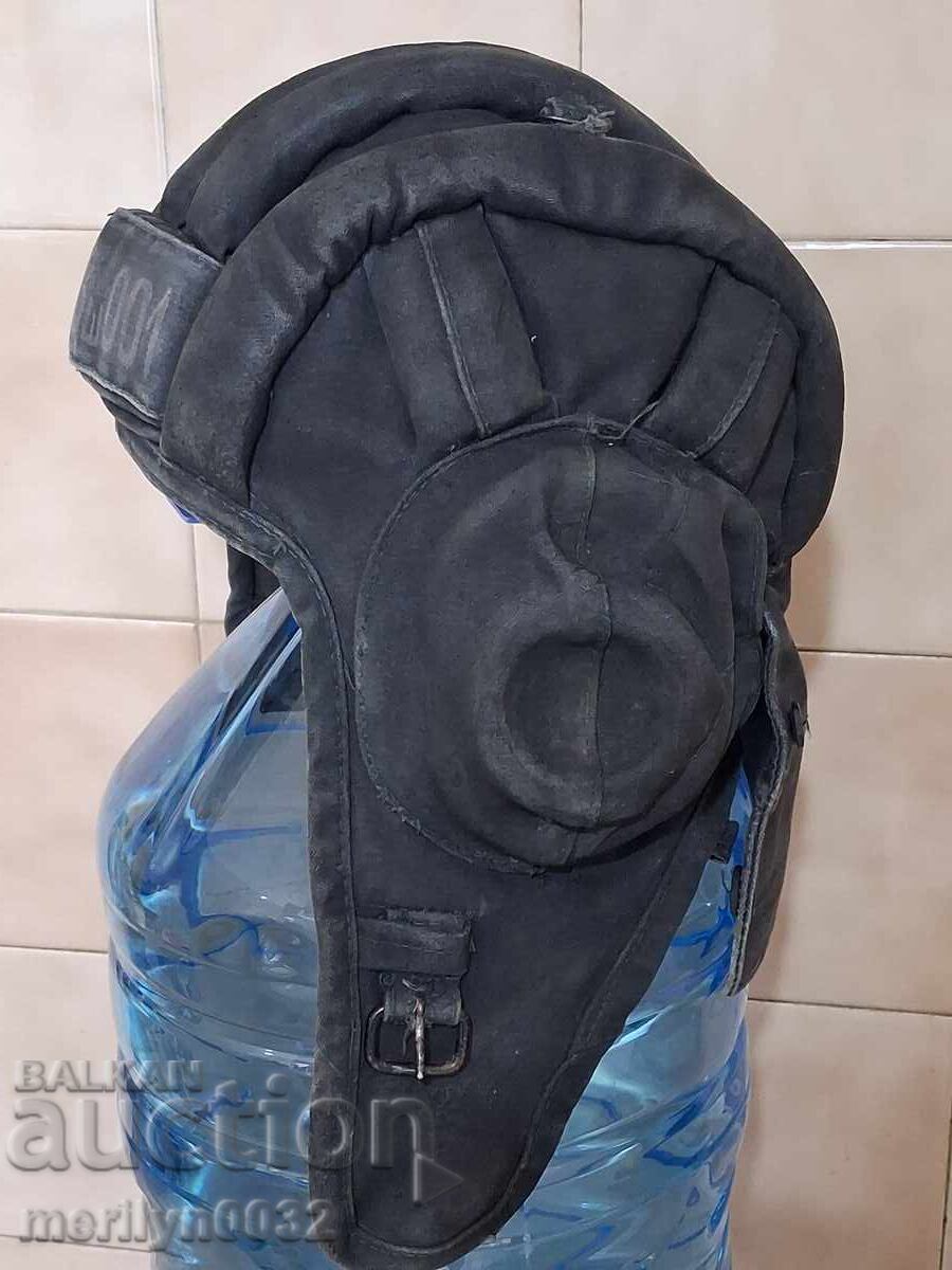 Tankist headset tank T-72 1972 year USSR helmet helmet Tankist headset tank T-72 1972 year USSR helmet helmet