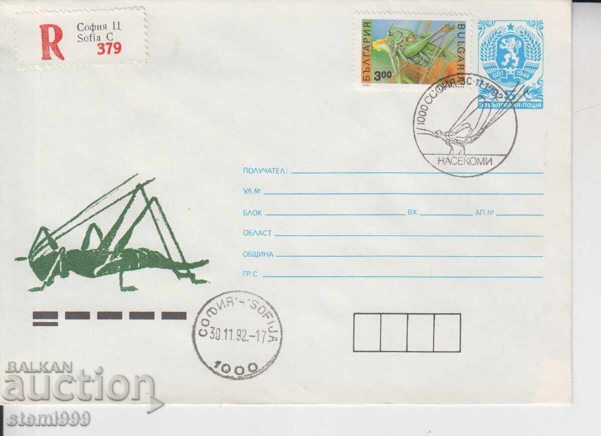 Plic de expediere în prima zi INSECTE Plic de expediere în prima zi INSECTE