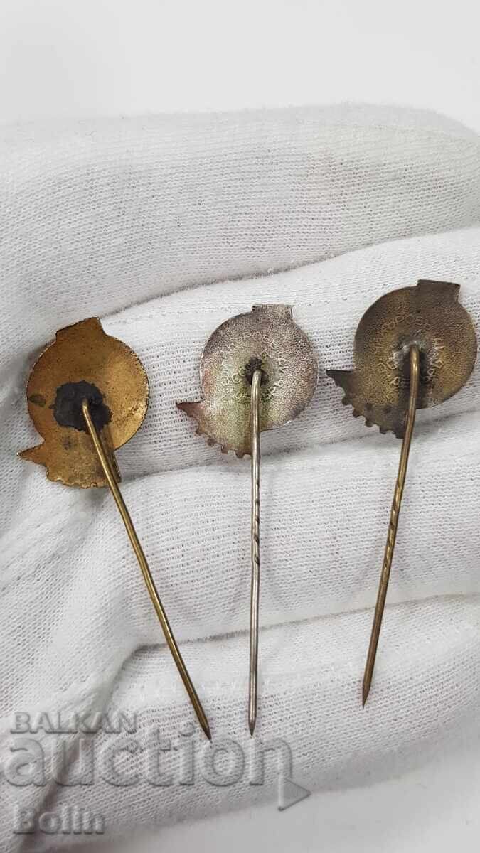 3 bucăți Insigne Regale, Insigne, Târgul Exemplu din Plovdiv - 6