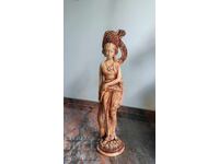 Statuetă din Bali a unei dansatoare în haine tradiționale