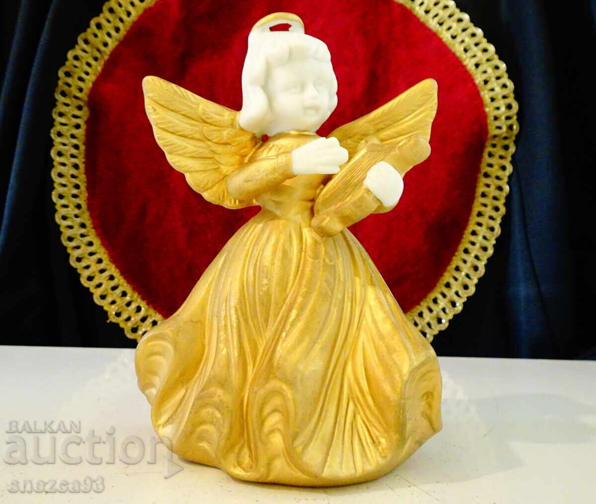 Японска порцеланова фигура Ангел,Noritake,злато.