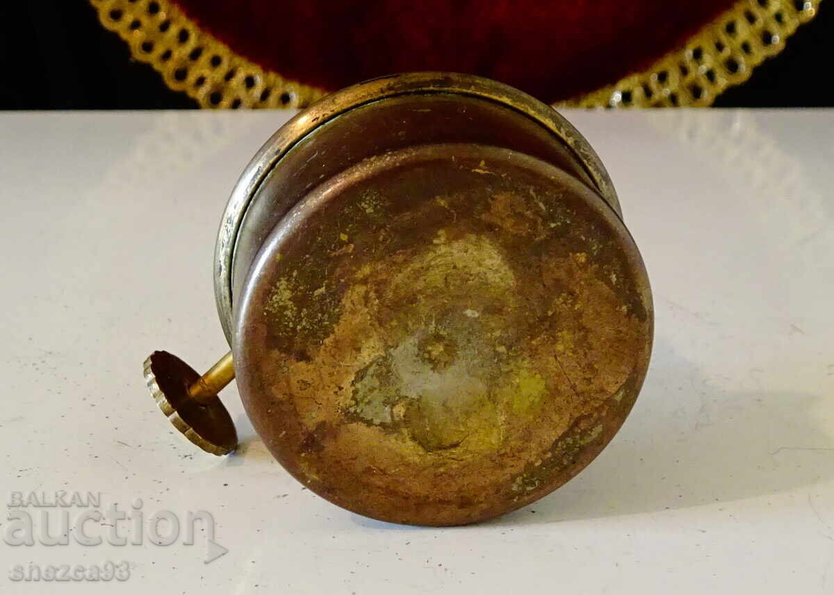 Alcoolier german, lampă cu ulei cu fitil, capac - 6