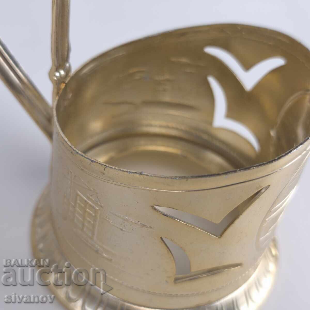 Стар съветски подстакан Горки поставка за чаша #6386 - 6