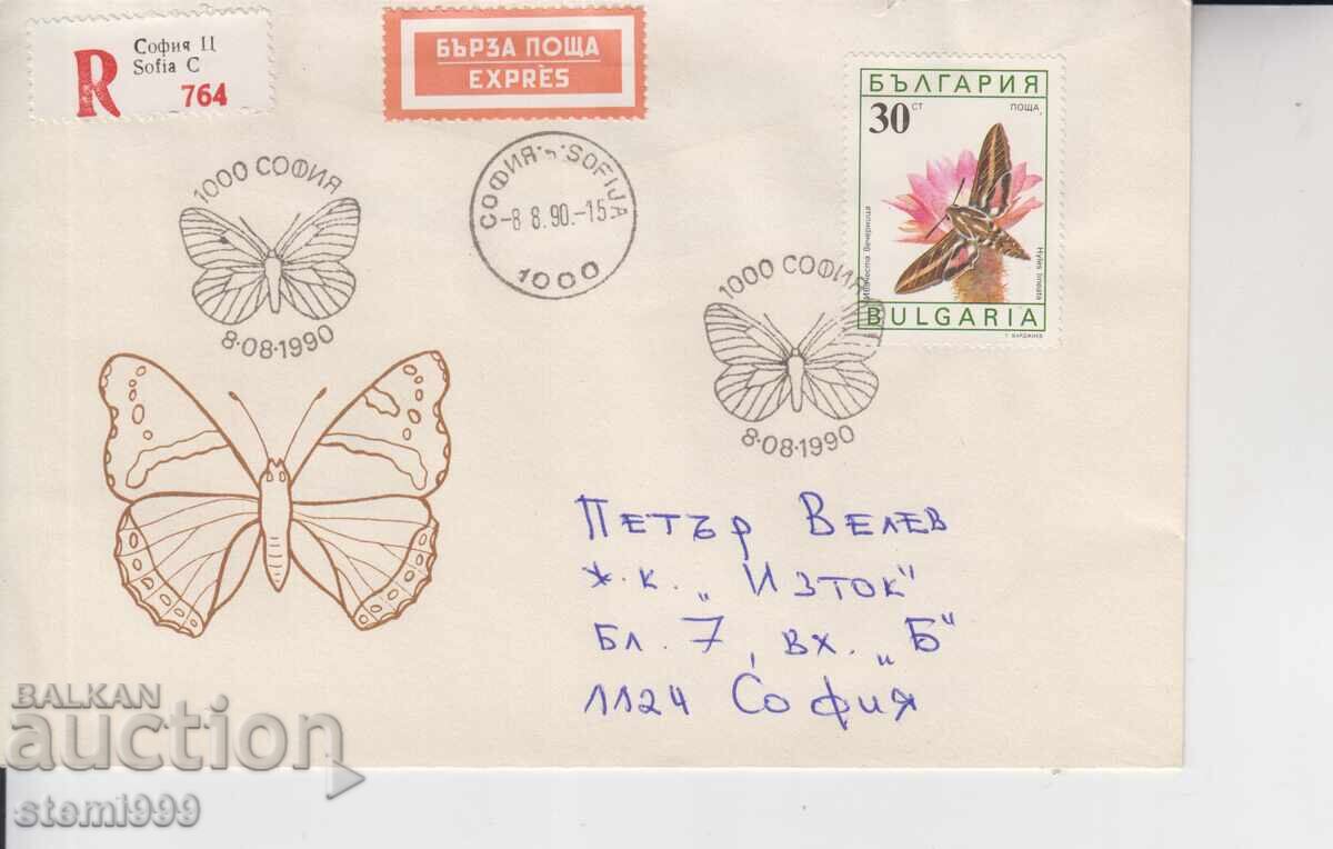 Plic Poștal Prima Zi FLUTURI