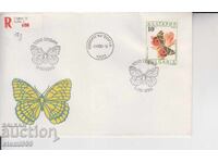 Plic Poștal Prima Zi FLUTURI