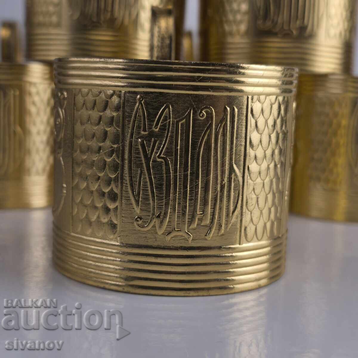 Set vechi sovietic 6 pahare suporturi pentru pahare #6388 cu preț € 14.99 | 29.32 BGN