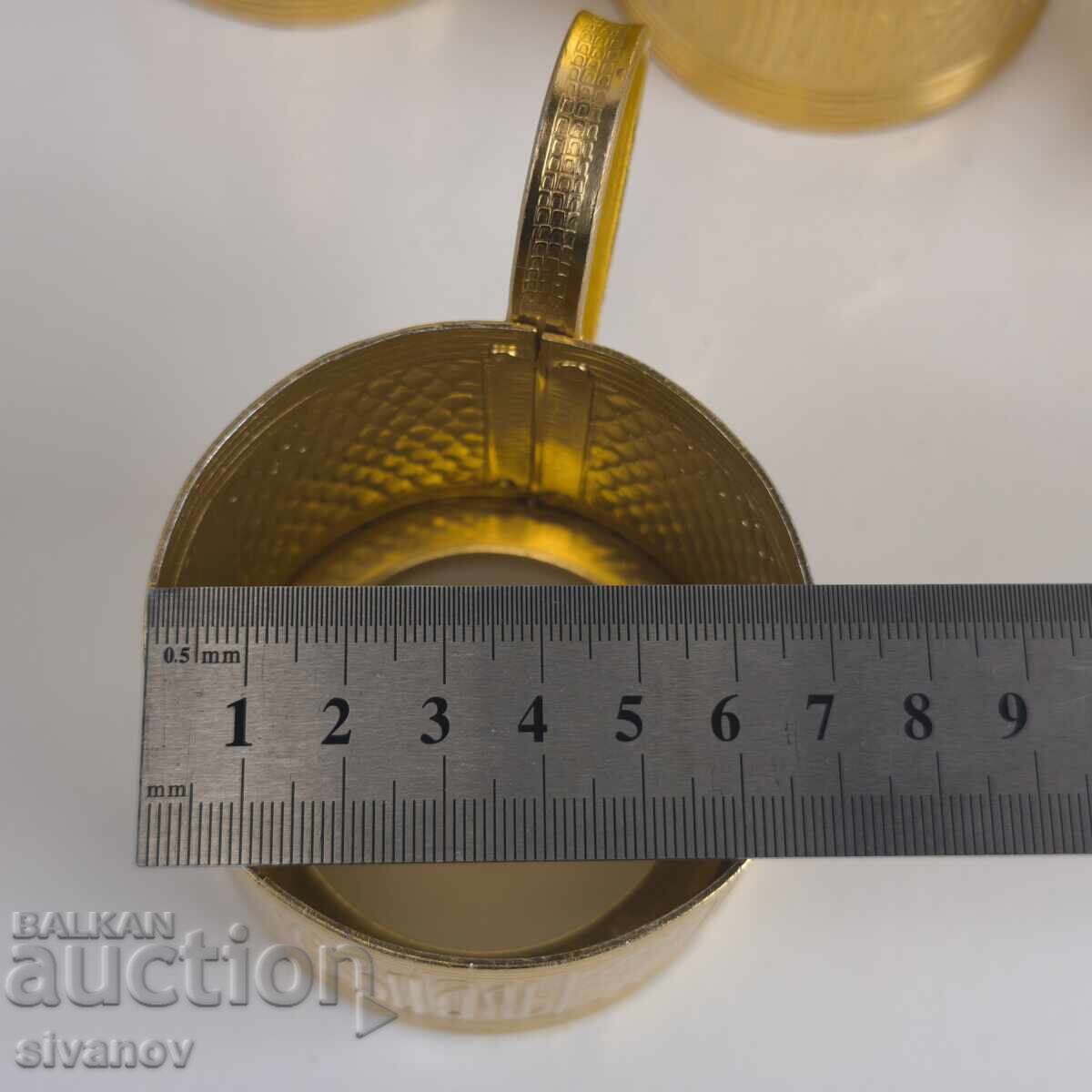 Set vechi sovietic 6 pahare suporturi pentru pahare #6388 - 7