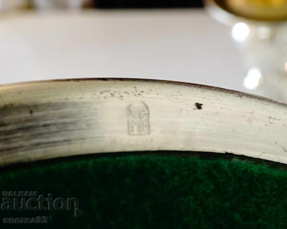 Επιχρυσωμένο τριπλό κηροπήγιο WMF, 800 γρ., Art Nouveau - 7 Επιχρυσωμένο τριπλό κηροπήγιο WMF, 800 γρ., Art Nouveau - 7