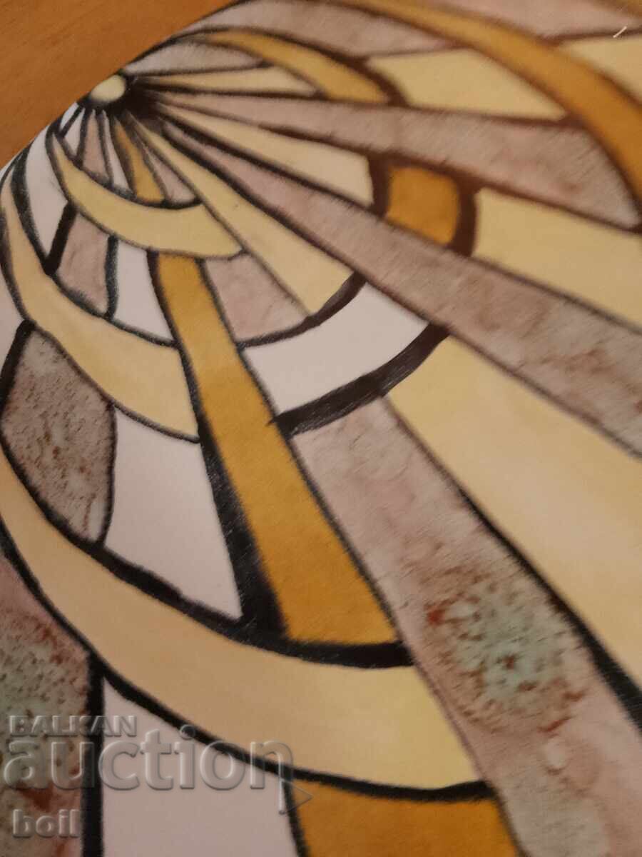 Livrarea Farfurie ceramică, platou decor perete, lucrare manuală