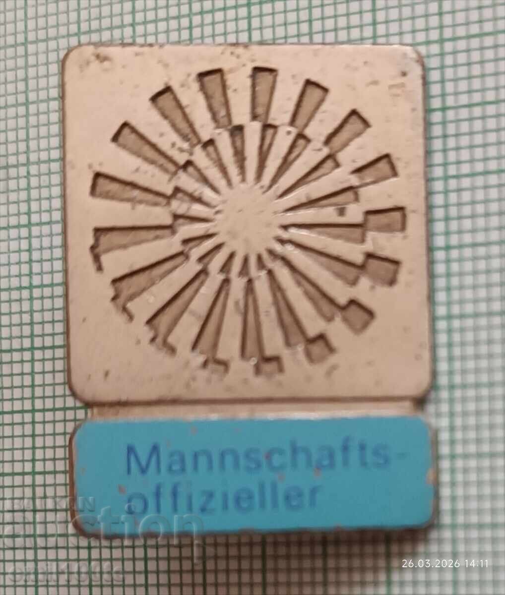 Insignă Oficial Delegat Olimpiada München 1972 Germania