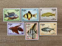 Cuba - Fish in the aquarium at Lenin Park, Havana (1977) MNH