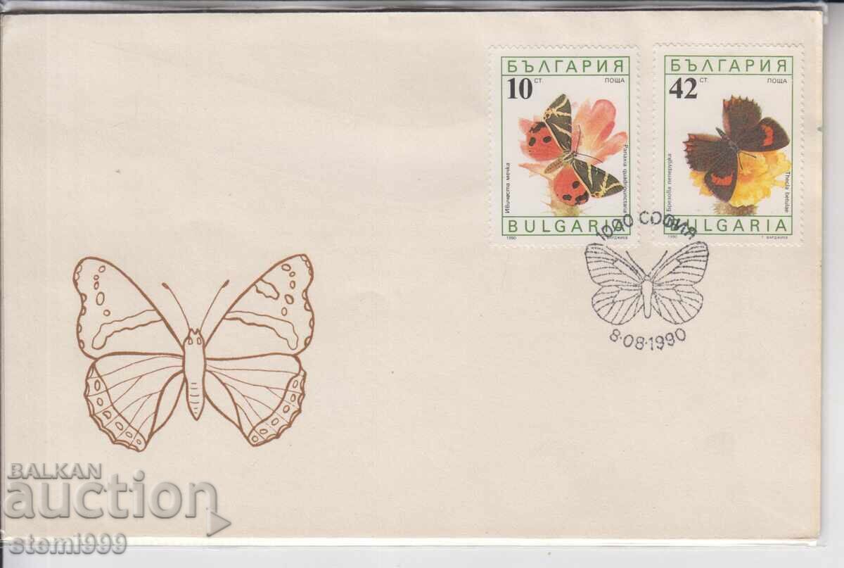 Plic Poștal Prima Zi FLUTURI