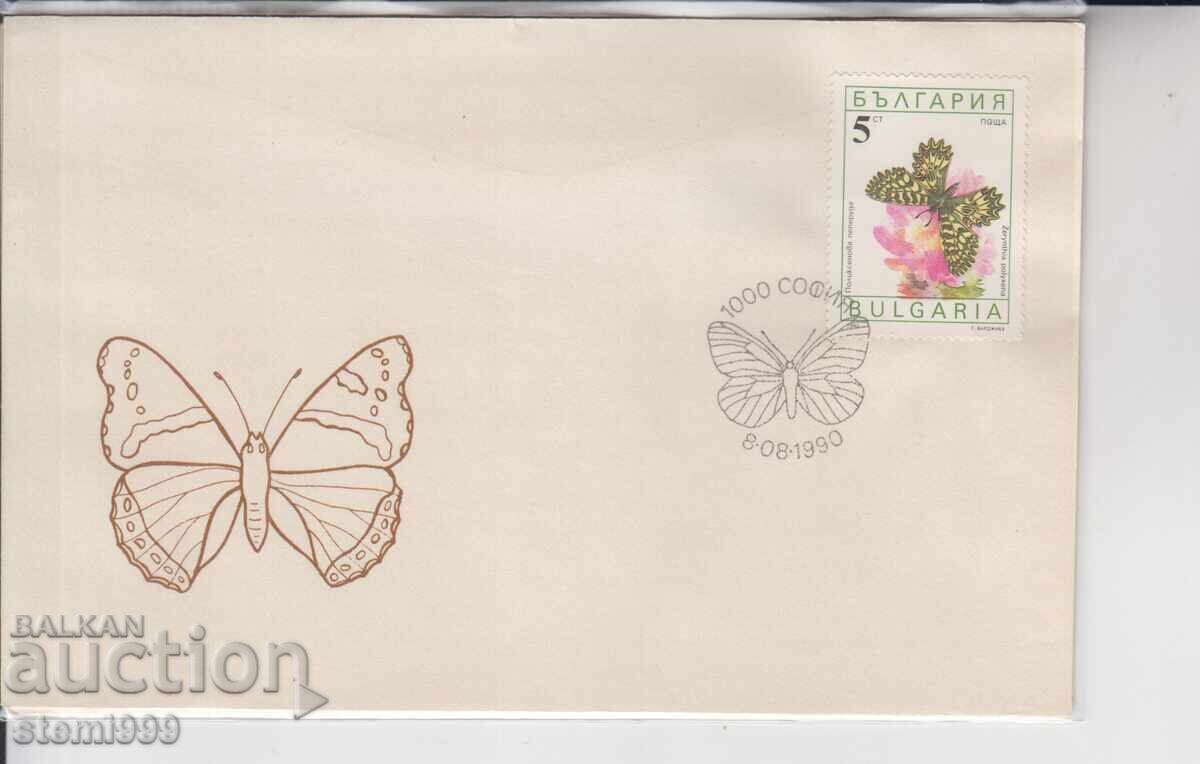 Plic Poștal Prima Zi FLUTURI