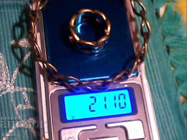 Veche brățară și inel din bronz - 5