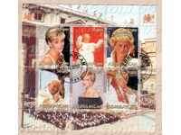 Azerbaijan 2008 Lady Diana and Pope Paul II block - Clay