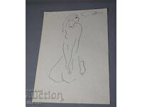 Veche pictură de maestru, portret, fată, femeie