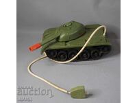 Veche jucărie rusească din plastic, model tanc