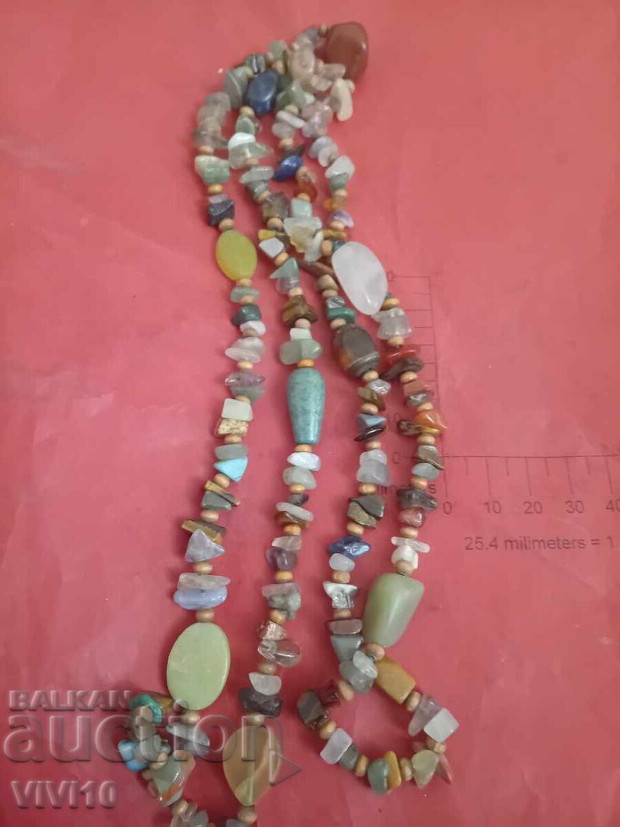 Antique necklace, natural stones