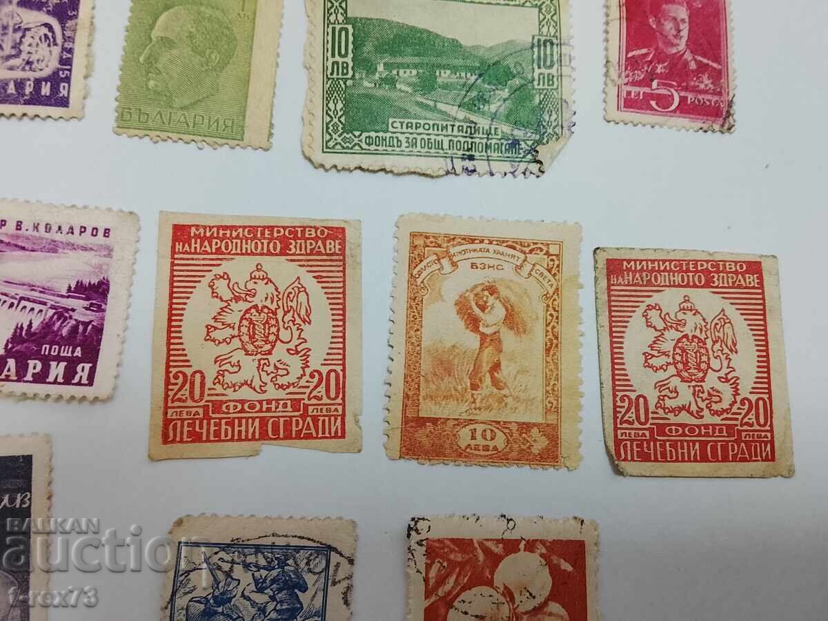 Lot timbre vechi clădiri medicale clădiri judiciare și altele