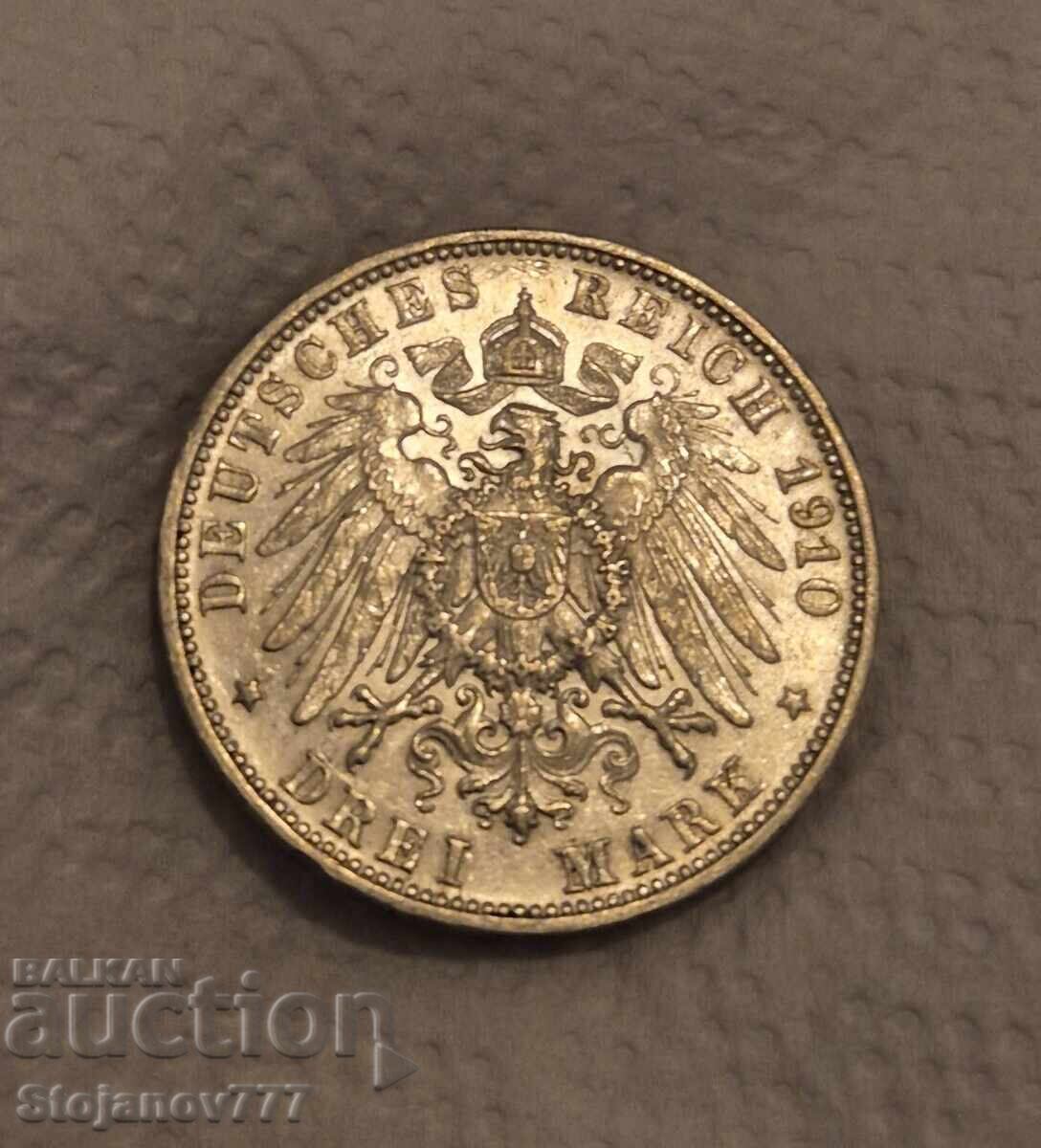 3 mărci Württemberg