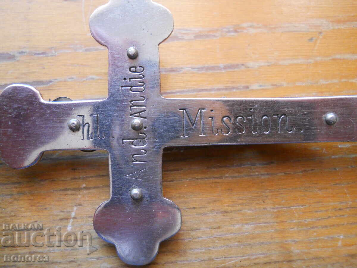 Auction  Antique ebony wood priest's cross - Germany