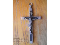 Antique ebony wood cross - Germany