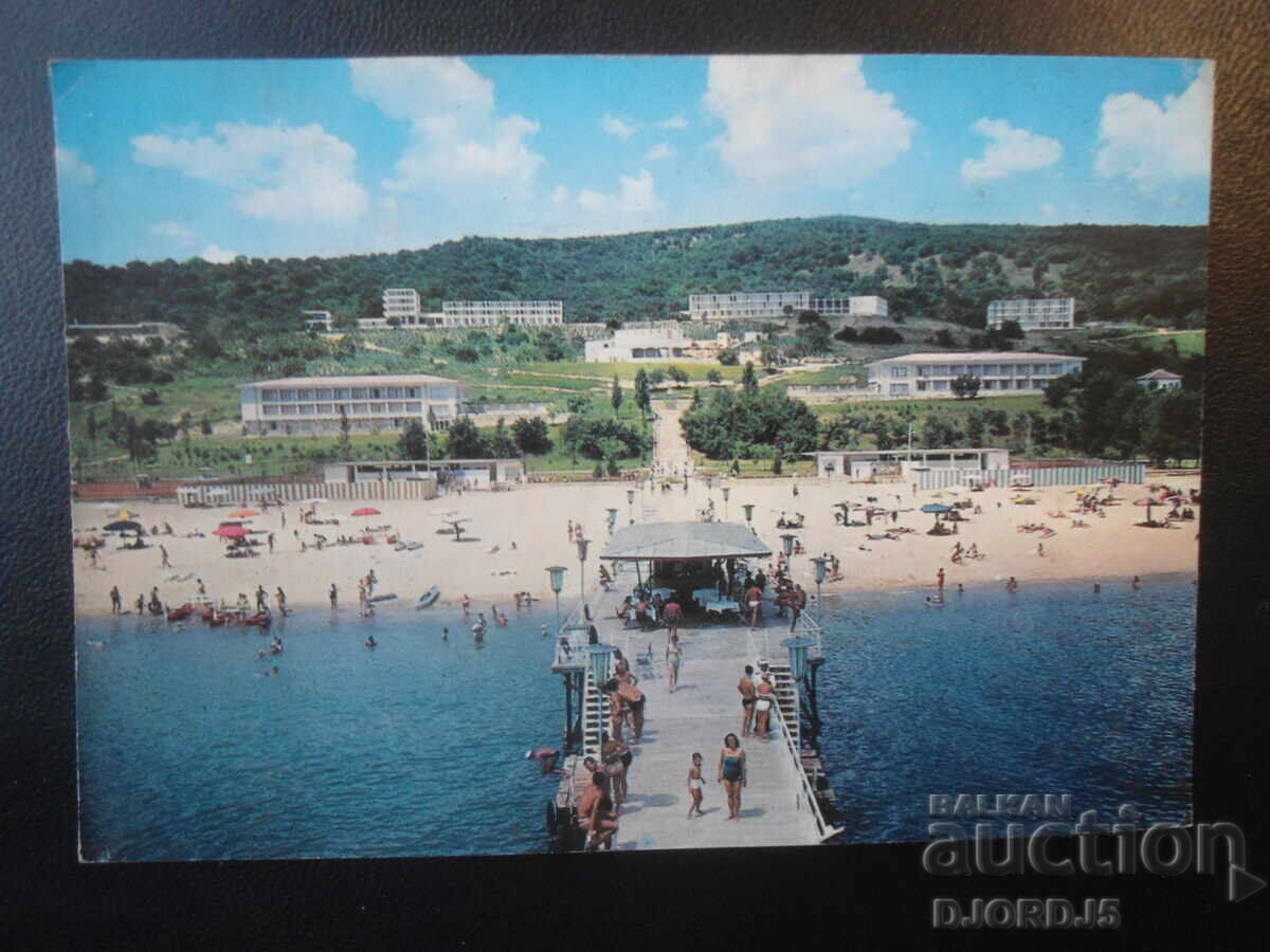 VARNA. Nisipurile de Aur - vedere generală, Carte poștală veche
