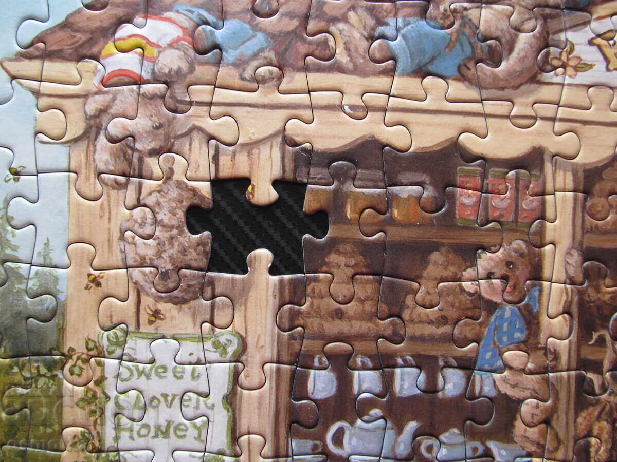 Licitație Magazin de puzzle-uri cu ursuleți de miere Bessie Bear, borcane, picnic, fructe