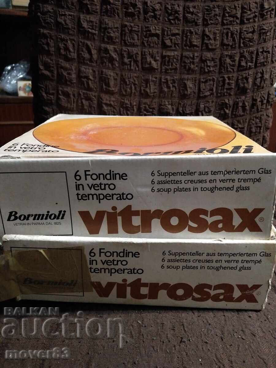 Πιάτα "Bormioli". Θερμικά επεξεργασμένο γυαλί. Καινούργια - 5