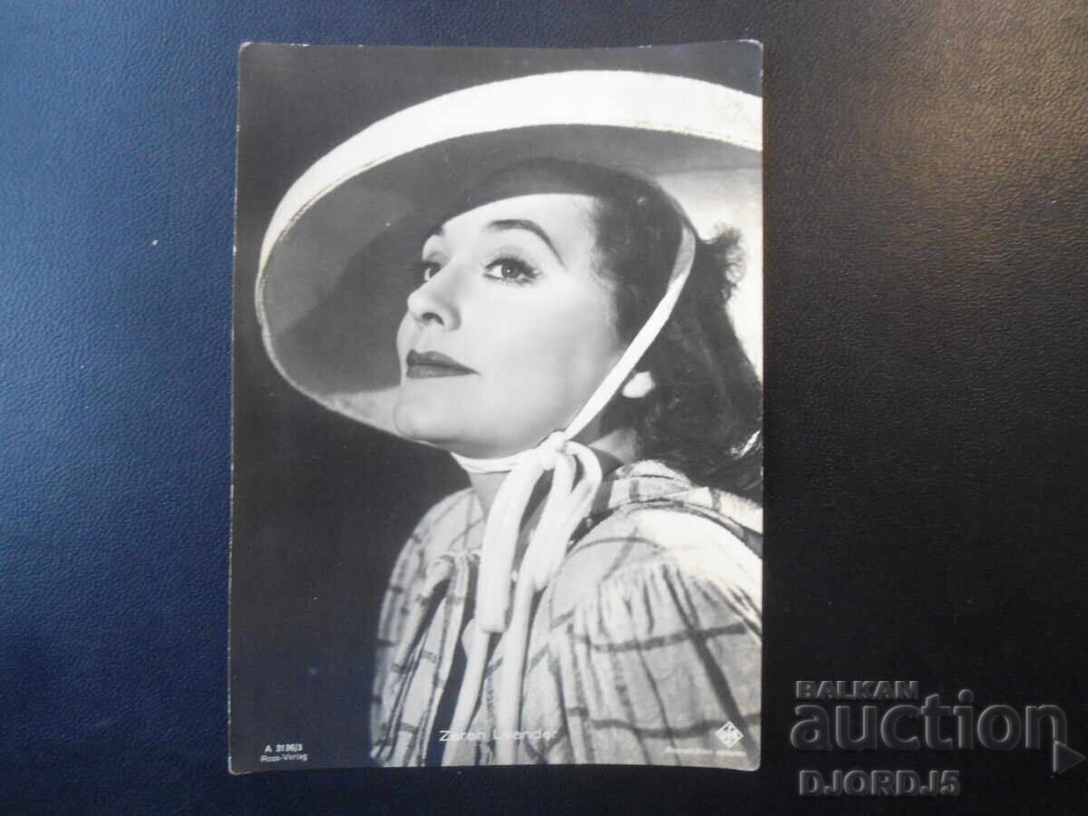 Veche carte poștală, Zarah Leander