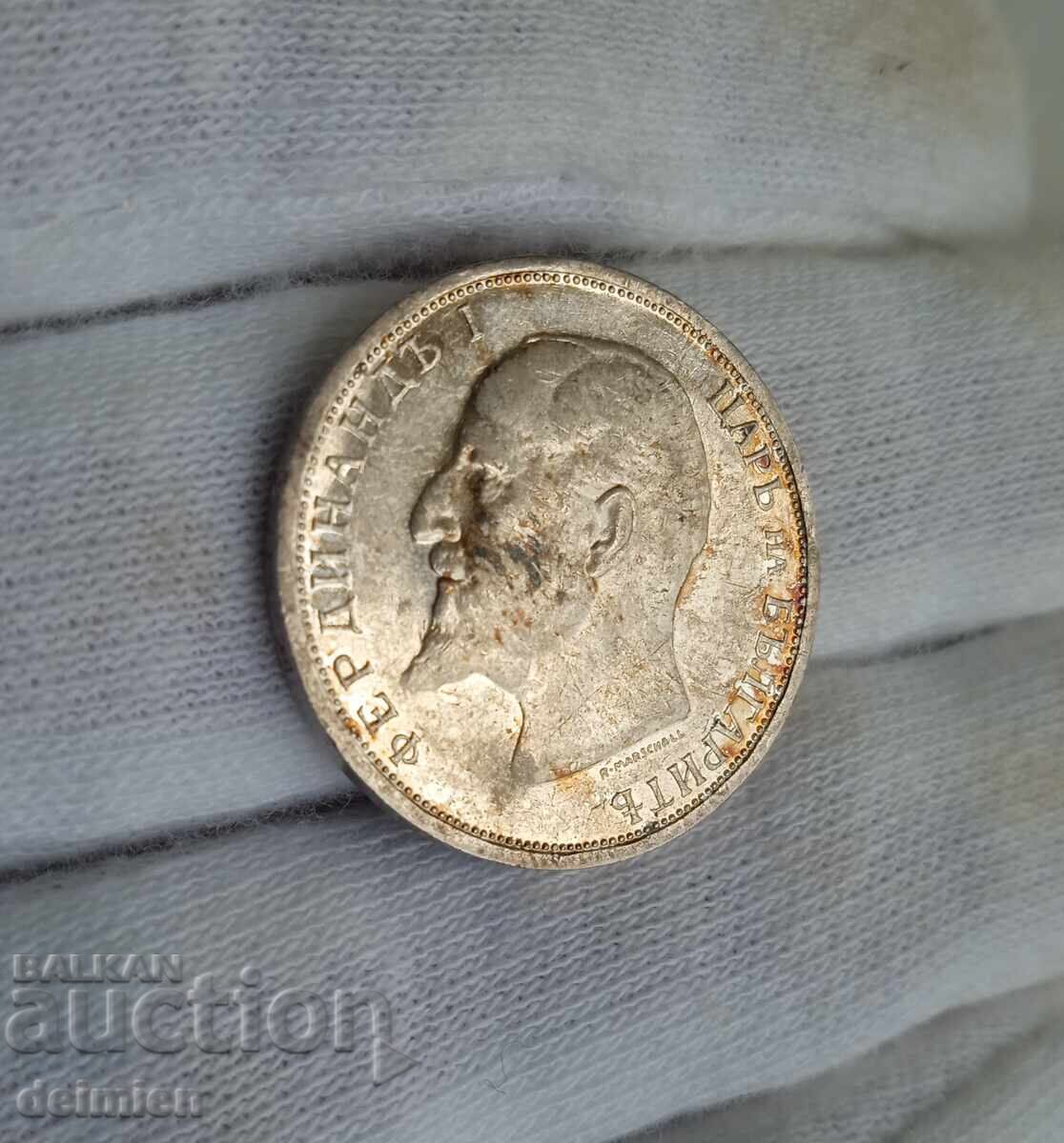 1 Leu 1913, lucios, 1 Leu Bulgaria 1913 pentru colecție - 7