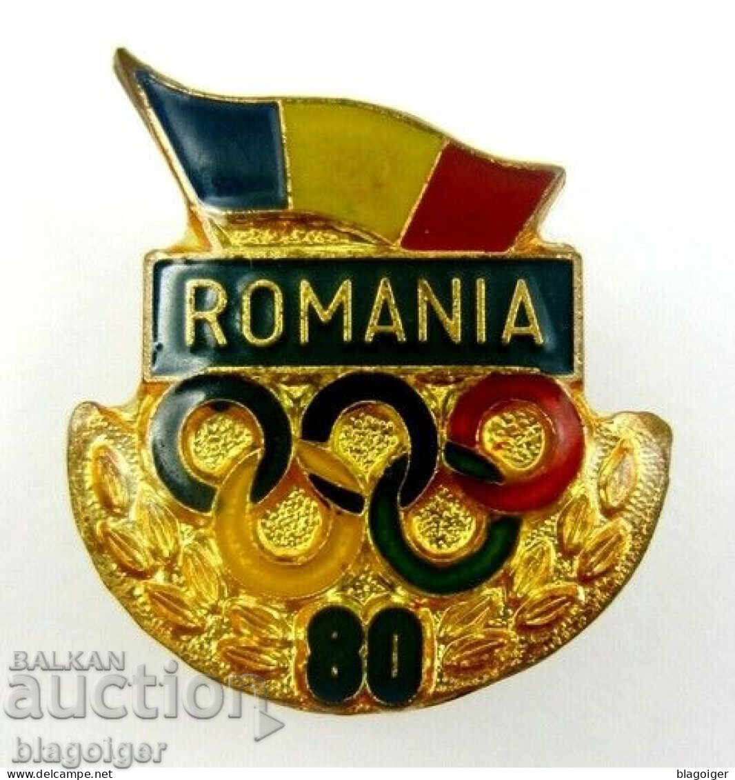 Olympic Badge - NOC Romania - Romanian Badge - Jubilee - Enamel