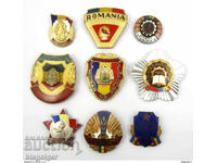 Communist Romania - Romanian Badges - Enamel