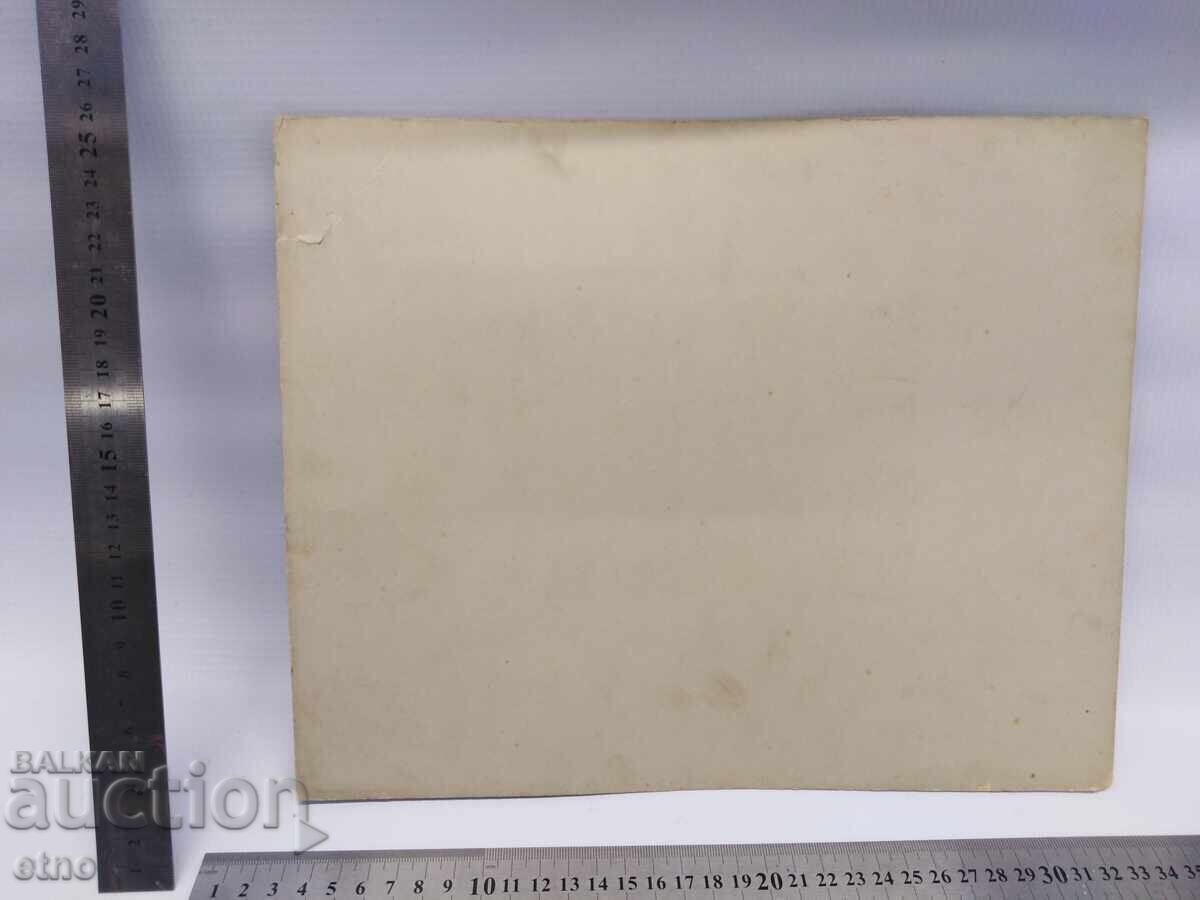 MARE FOTOGRAFIE IMPERIALĂ CARTON-UNIFORMĂ, sabie, soldat, dragonă - 7