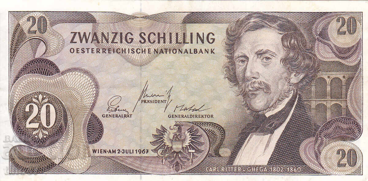 tino37 - AUSTRIA - 20 ȘILINGI - 1967 - XF cu preț € 2.90 | 5.67 BGN tino37 - AUSTRIA - 20 ȘILINGI - 1967 - XF cu preț € 2.90 | 5.67 BGN
