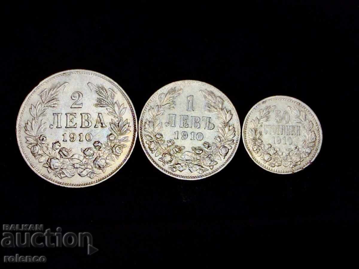 Lot de monede de argint din 1910