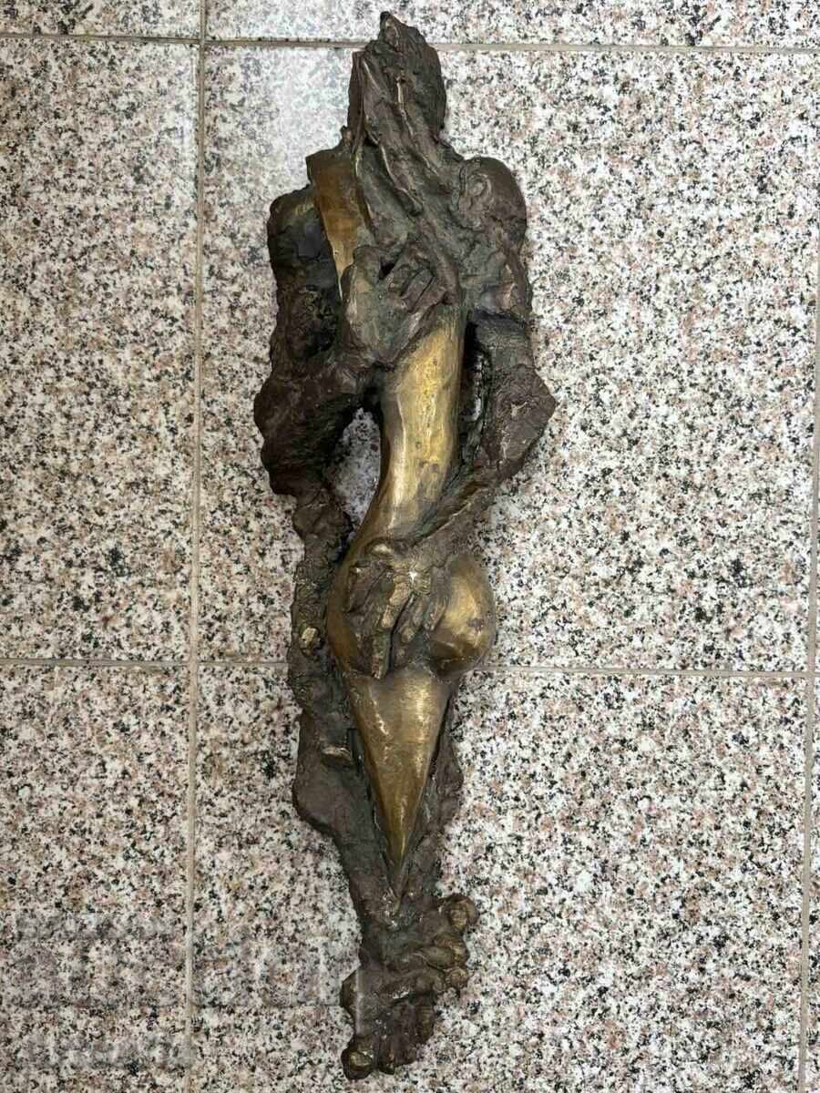 Sculptură Exclusivă din Bronz „Sărutul” – Milan Andreev