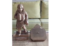 Large solid wood carving with wall mount for connoisseurs