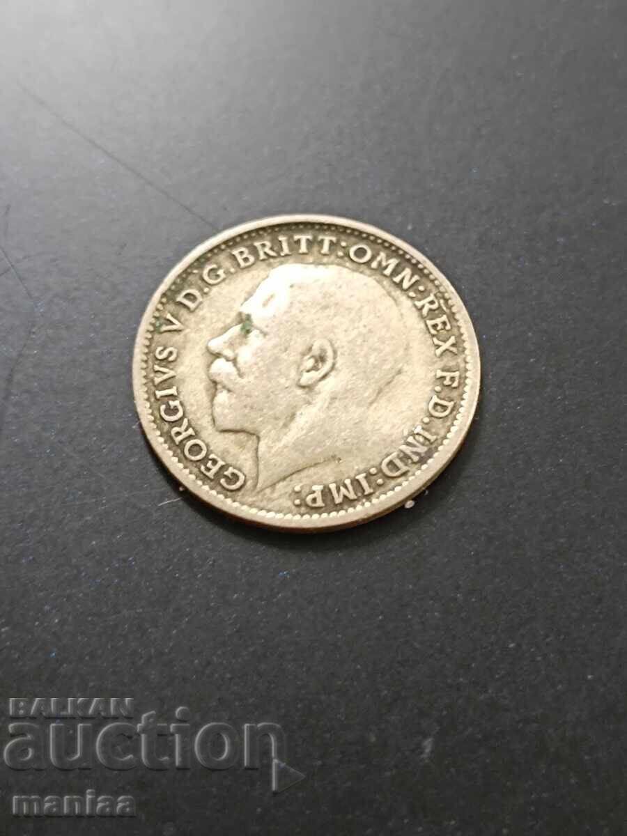 Licitație 3 pence 1920 Argint!