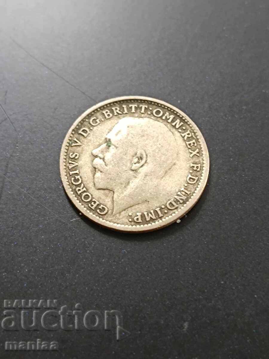 Livrarea 3 pence 1920 Argint!
