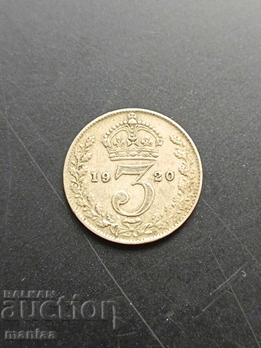 3 πένες 1920 ασημένιο! με τιμή € 9.00 | 17.60 BGN